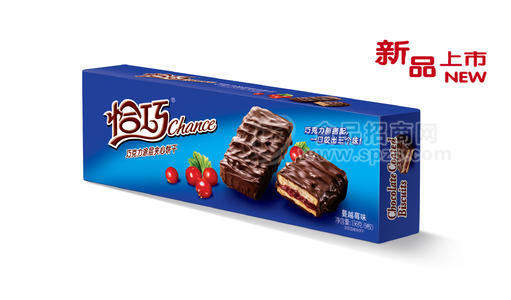 巧克力涂层夹心饼干蔓越莓