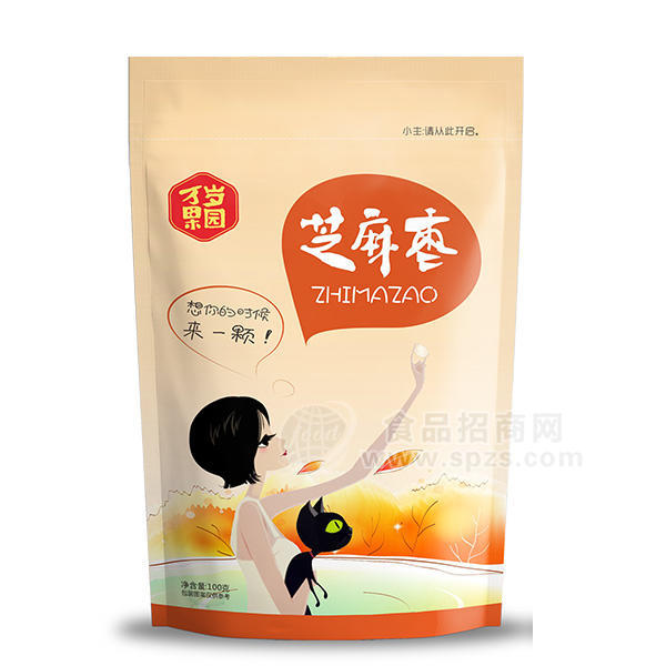 万岁果园芝麻枣 休闲食品100g