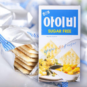 韩国 海太IVY无糖饼干香咸酥脆135g*20盒/箱