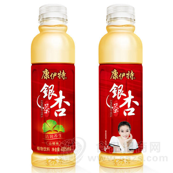 康伊特 银杏茶植物饮料（山楂味）485ml