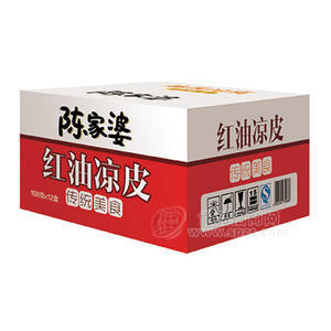 陳家婆 紅油涼皮方便食品108gx12盒