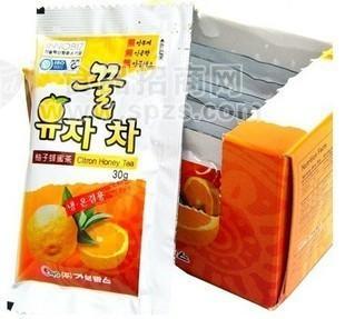 供应家宝盒装蜂蜜柚子茶 方便携带 30g*10袋/盒