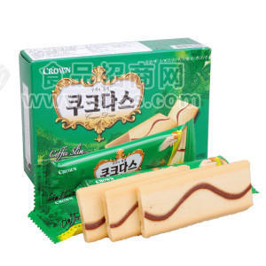 供應韓國進口食品批發(fā) 克拉奧/可拉奧咖啡蛋卷小盒72g*24盒