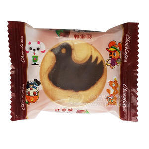 巧克力灌心饼干 红枣味 休闲饼干