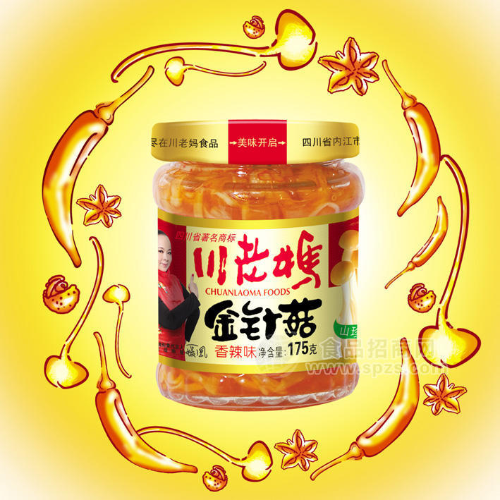 川老媽金針菇香辣味175g