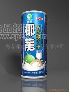鮮榨椰子汁、果肉椰子汁(罐裝245ml）