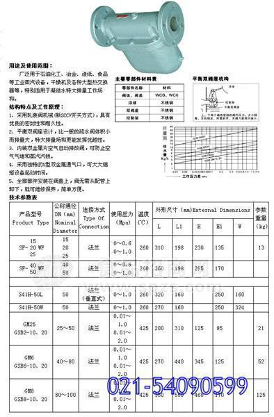 杠杠浮球式疏水阀GM8