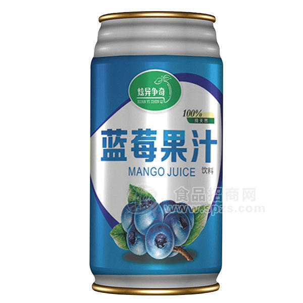 炫异争奇 蓝莓果汁饮料330ml/960ml