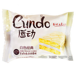 牛奶味涂饰蛋糕