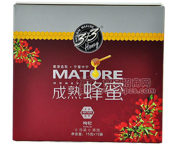 成熟蜂蜜　枸杞　15g×１２袋