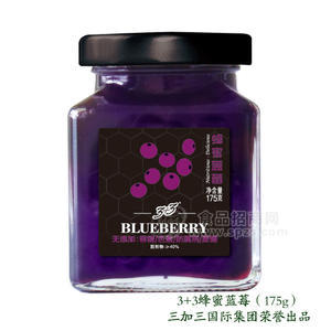 3+3蜂蜜藍(lán)莓水果罐頭175g