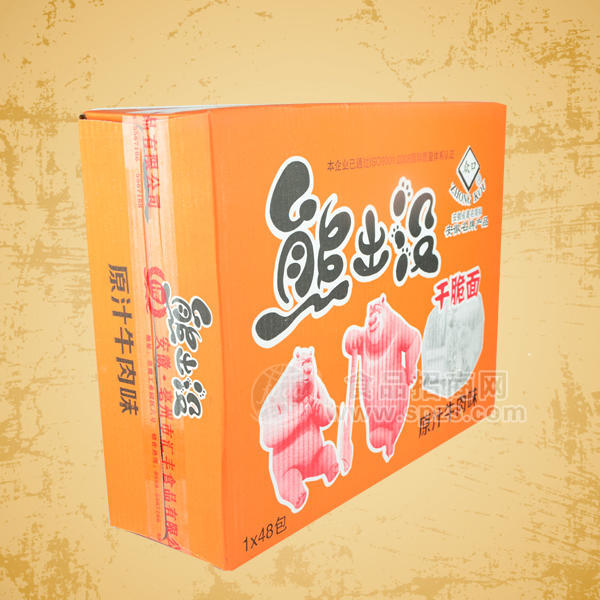 熊出沒(méi)干脆面原汁牛肉味 1x48包