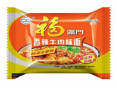 福满门 香辣牛肉味面