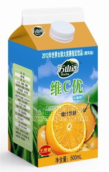 500ml維C優(yōu)橙汁飲品