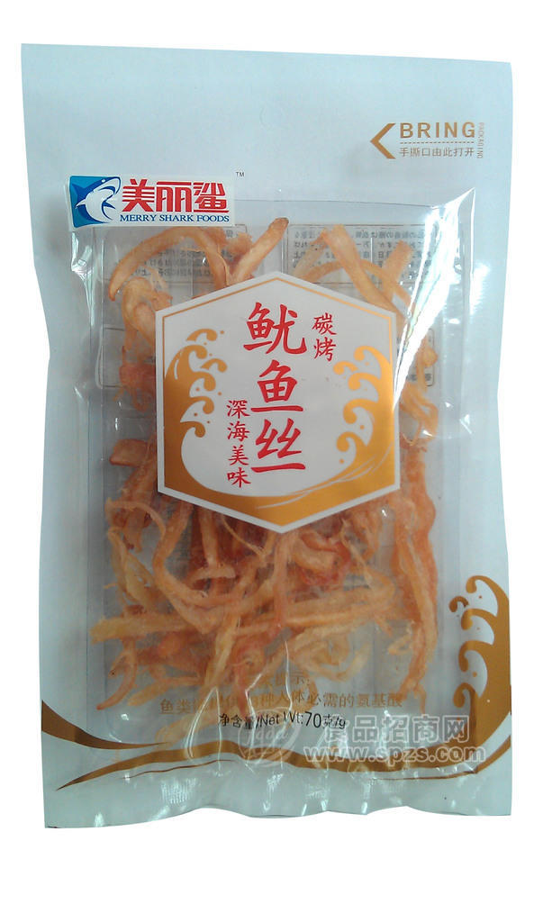 【美麗鯊】70g碳烤魷魚絲/海產(chǎn) 魷魚絲/ ◣果自源食品◥