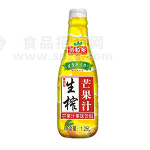 美粒多 生榨芒果汁 果汁饮料 1.25L