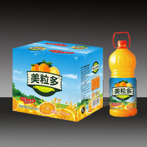 美粒多香橙果粒风味饮料 2.5Lx6瓶