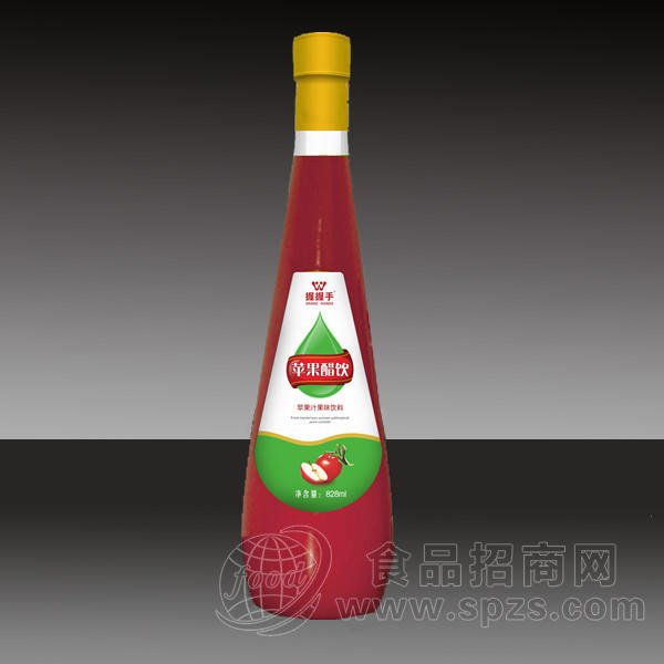 握握手苹果醋饮 苹果汁果味饮料828ml