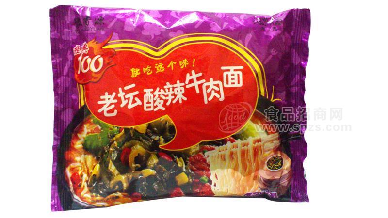 老壇酸辣牛肉面袋裝