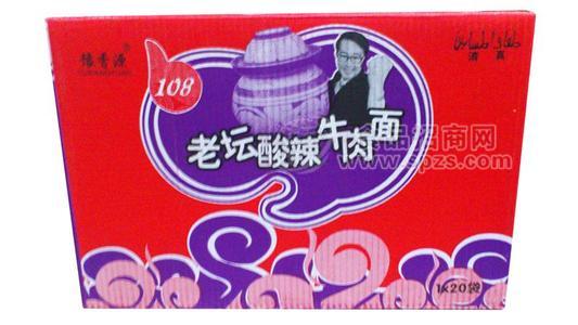 老坛酸辣牛肉面1x20袋