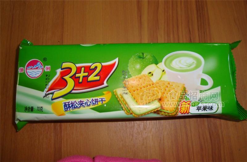 ·酥松夹心饼干苹果味 
