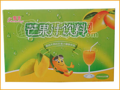 芒果汁饮料箱装