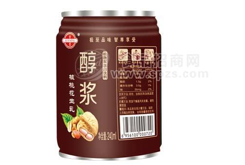 醇浆核桃花生乳罐装