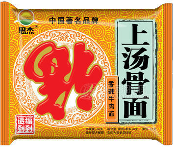 思杰上汤骨面香辣牛肉味80g