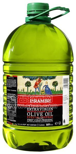 金爵榄圣西班牙原装进口特级初榨橄榄油食用美容护肤孕妇用3L