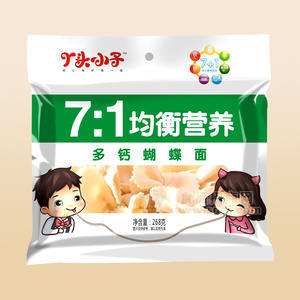 丫頭小子多鈣蝴蝶面268g兒童專用營養(yǎng)面條