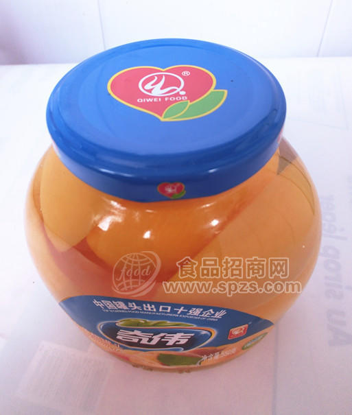 供应出口俄罗斯 黄桃半罐头 550g