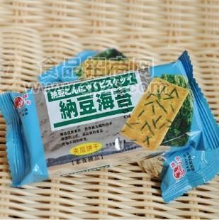 馬來西亞 每日生機 納豆海苔餅 600克 納豆海苔餅干招商