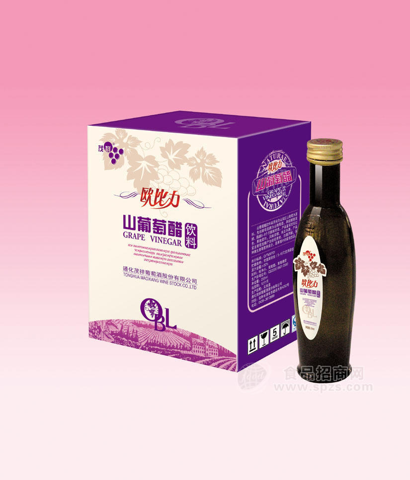 供應(yīng)歐比力葡萄醋255ml/瓶一箱18瓶 功能型飲料