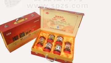 ·褐红色木质精品渠首特产 