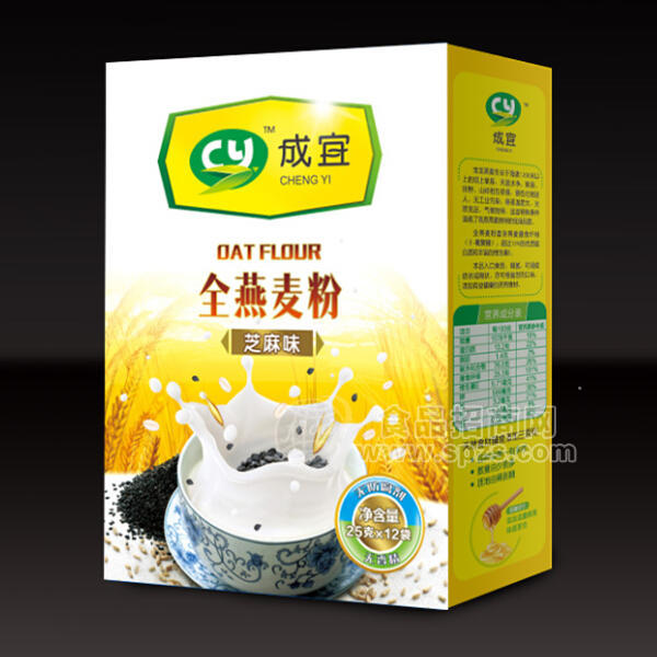 成宜 全燕麦粉芝麻味25gx12袋