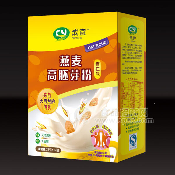 成宜 燕麦高胚芽粉杏仁味25gx12袋