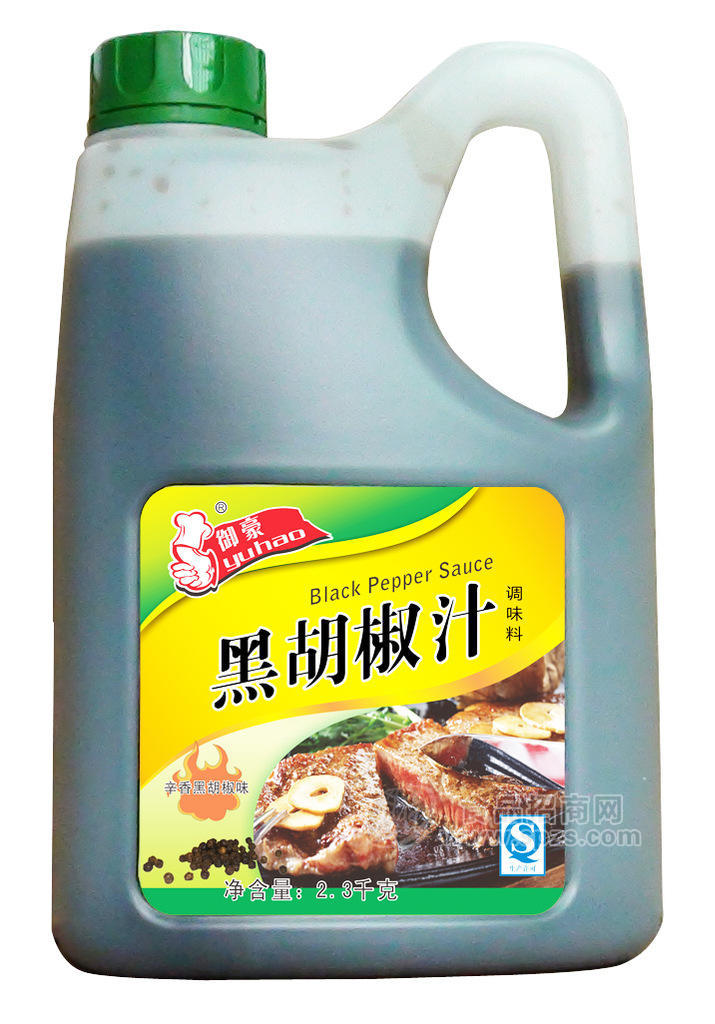 供應(yīng)調(diào)味品，批發(fā)御豪黑椒汁2.4kg上等烹飪調(diào)料