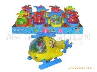 0185真伙伴拉线卡通飞机新大玩具糖果