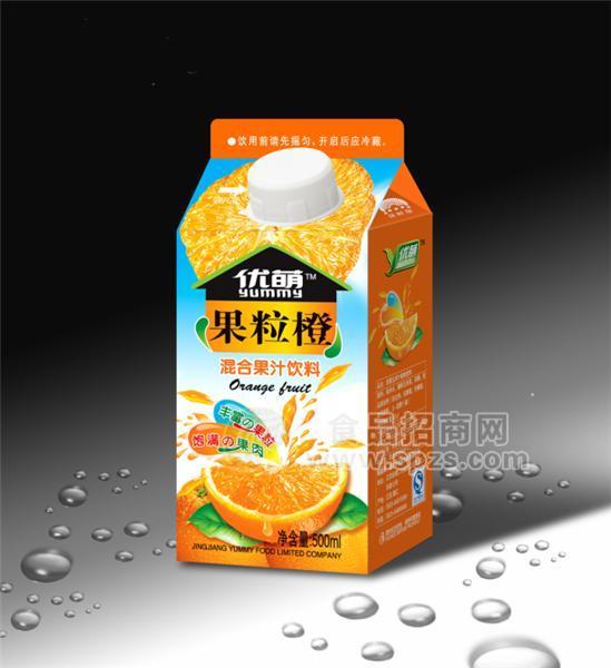 優(yōu)萌盒裝果粒橙500ml