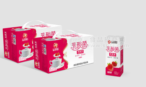 冠能草莓乳酸菌饮料