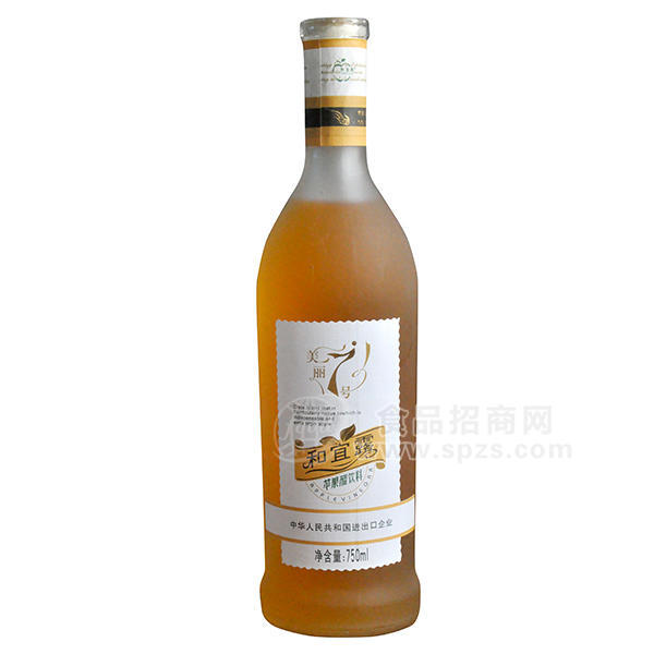 和宜露蘋果醋飲料750ml 白標(biāo)