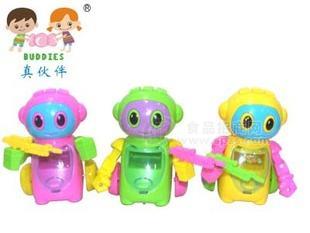 0594卡通机器人真伙伴新食品玩具糖果
