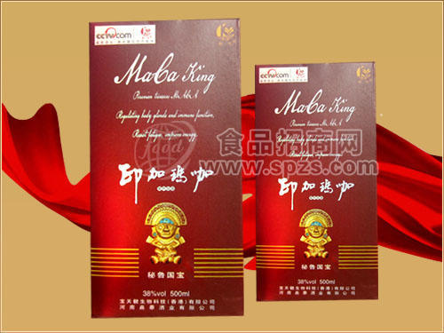·印加玛咖38° 酒 500ml  卡盒 