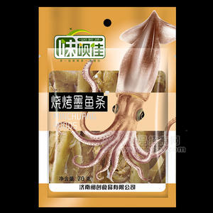 水产品系列.味呗佳 烧烤墨鱼条70g