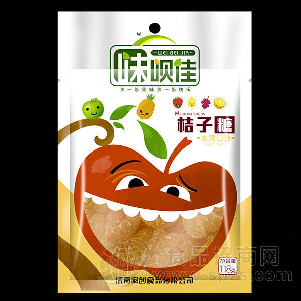 糖果系列.味呗佳 桔子糖118g