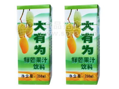 ·利乐包芒果汁250ml 