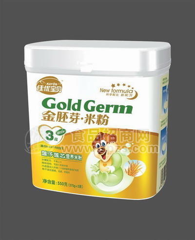 佳优宝金胚芽听装3段莲子莲心营养米粉