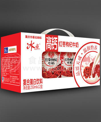 冰点高钙红枣枸杞牛奶