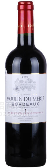 招商 批發(fā) 法國(guó)波爾多風(fēng)車堡干紅葡萄酒 moulin du merle Bordeaux