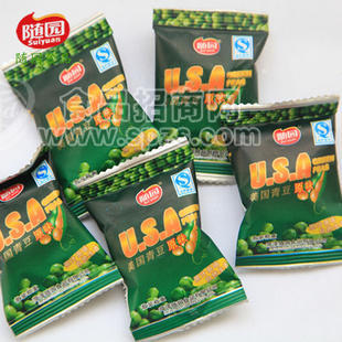 随园食品 原味美国青豆小包装 休闲食品 零食炒货 620包/箱